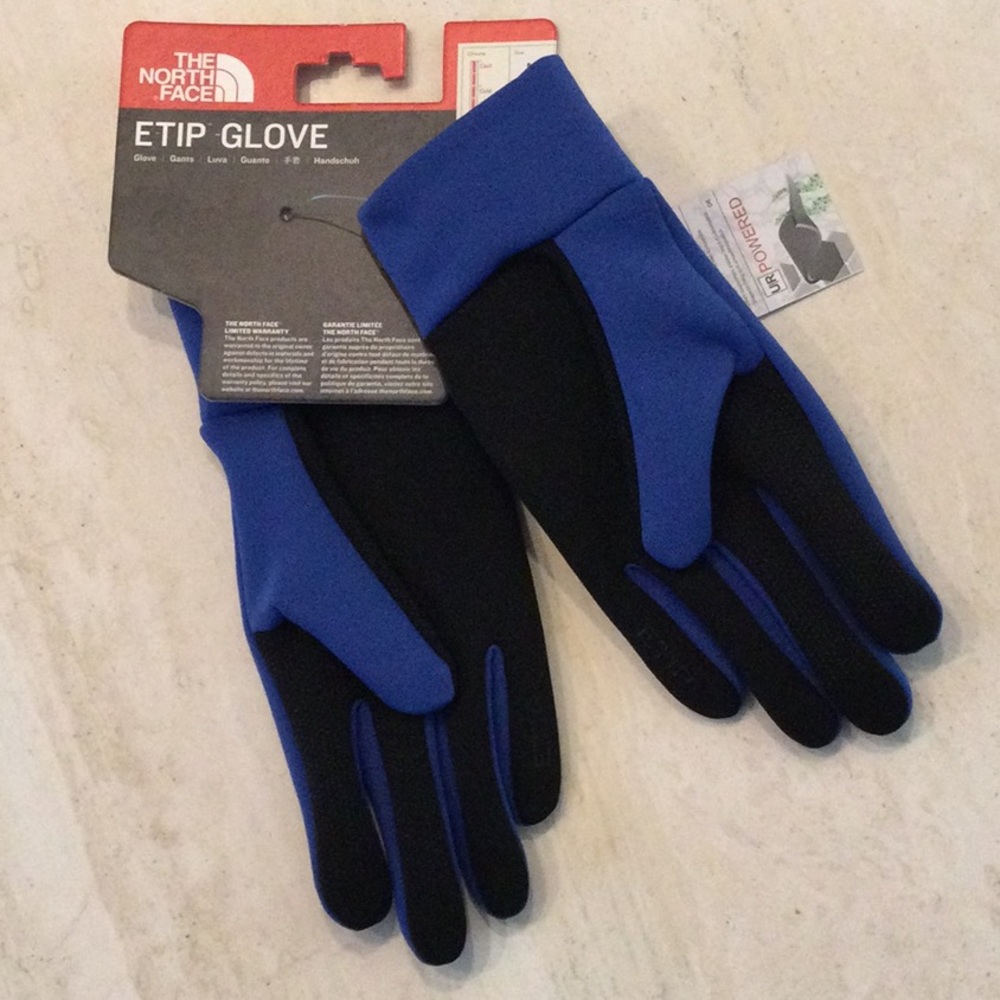 The North Face Etip Gloves Unisex Size Medium Blue TNF Winter Glove - Picture 11 of 15